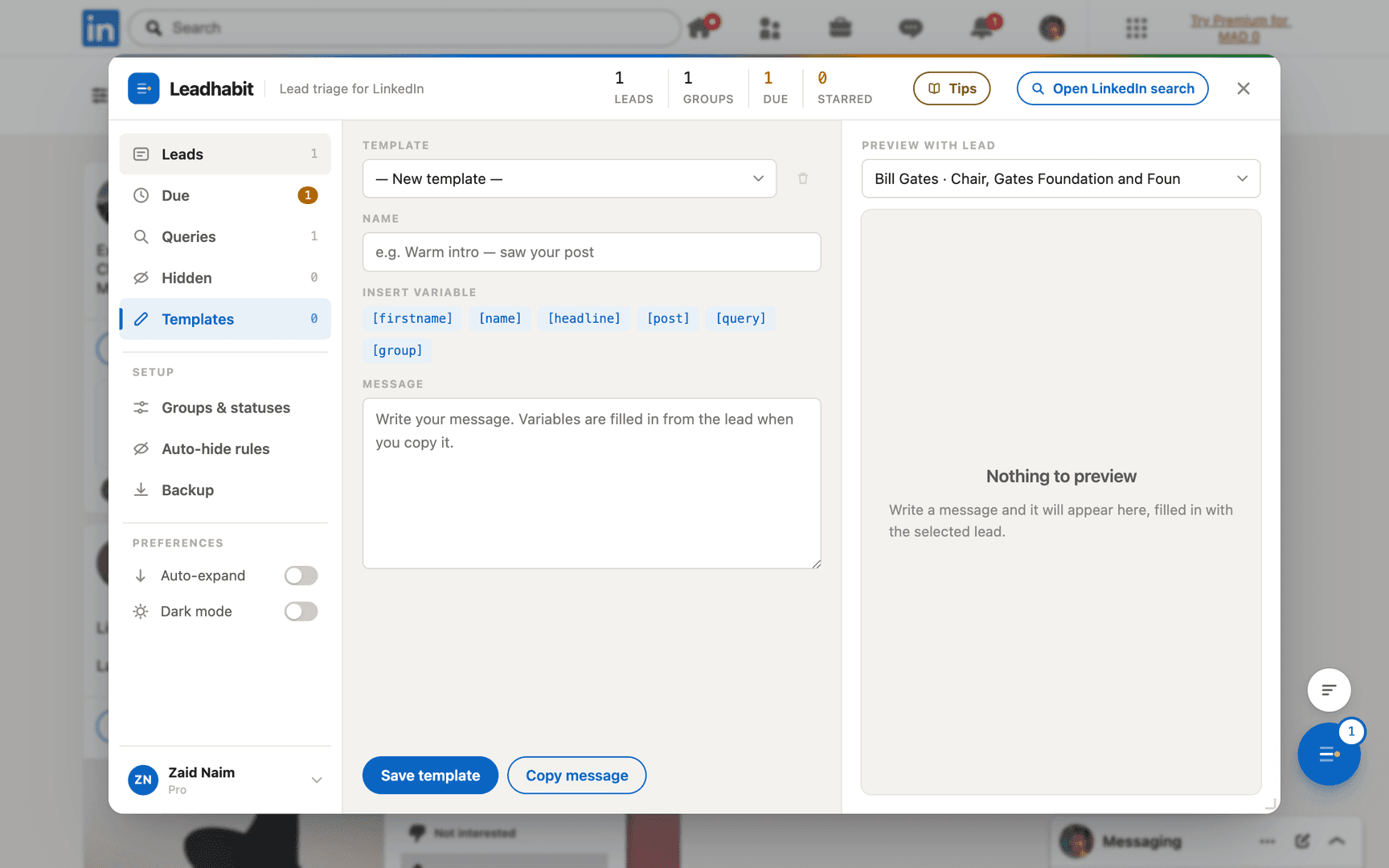 Leadhabit — LinkedIn Lead Tracker & Follow-Up image 3