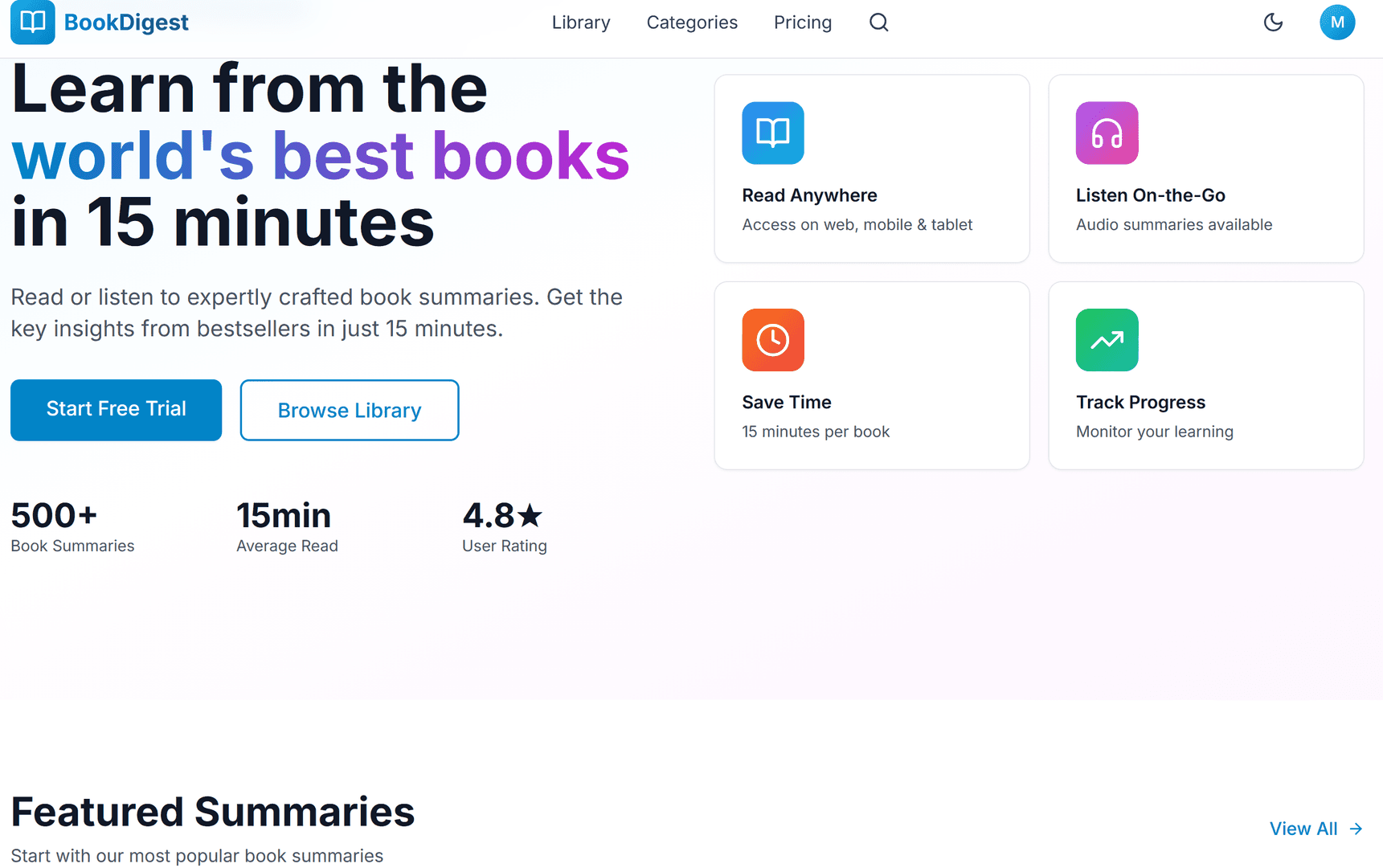 BookDigest -AI Book Summaries image 2