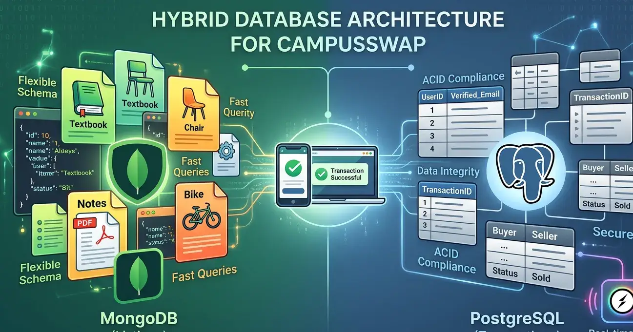 Why One Database Isn’t Enough: Building a Hybrid Architecture for CampusSwap