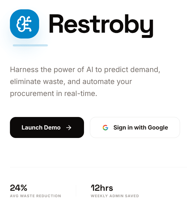Restroby - AI-powered F&B platform image 1