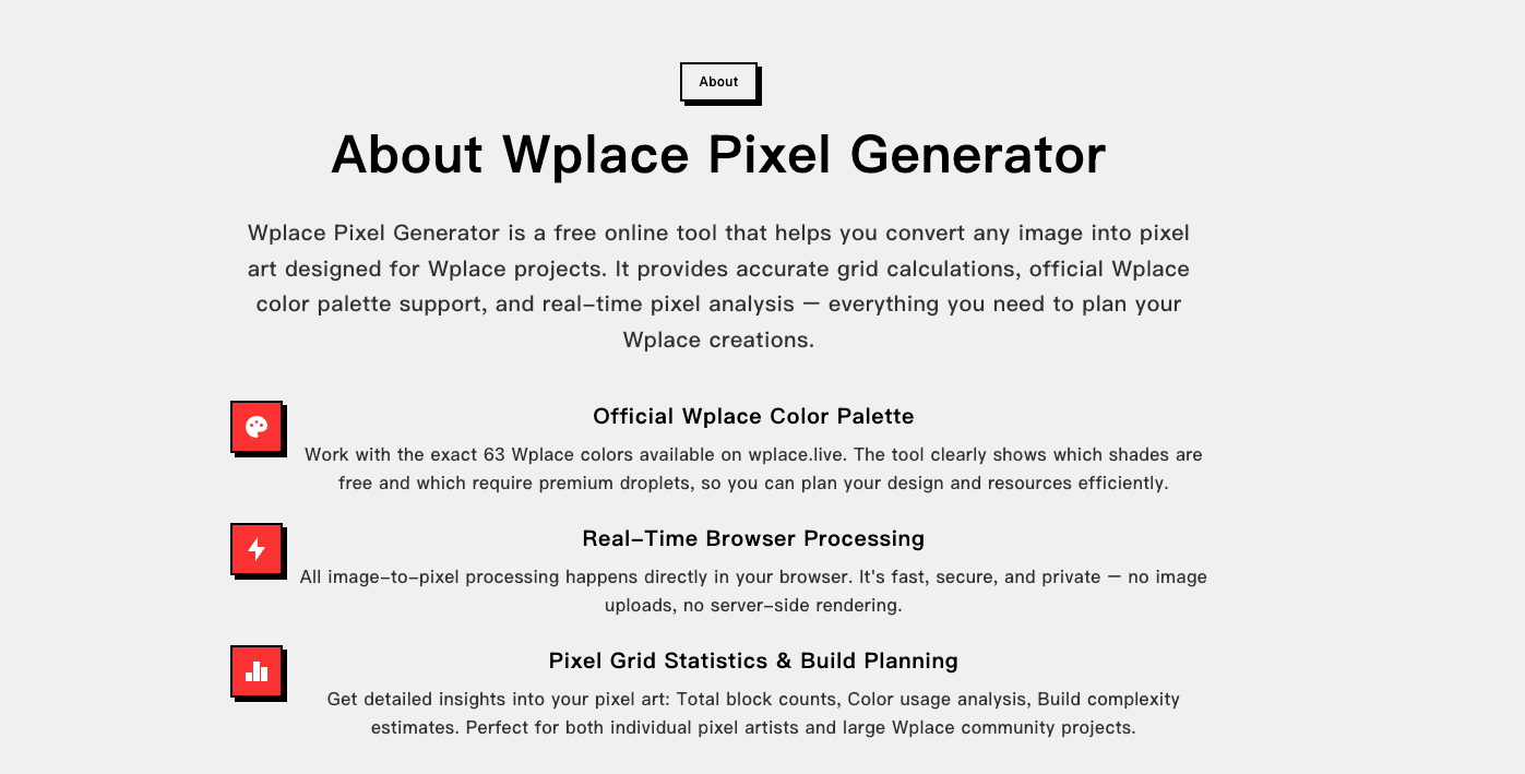 WPlace Pixel - Free Pixel Art Converter image 3
