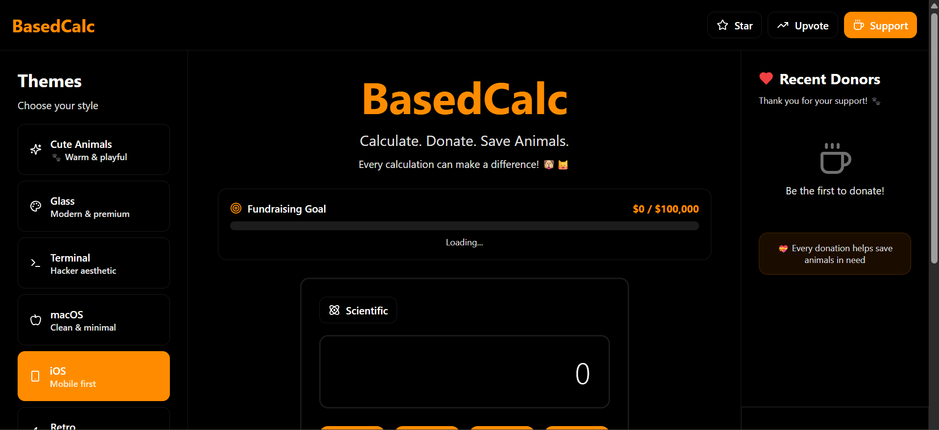BasedCalc - Based for Animal Welfare image 4