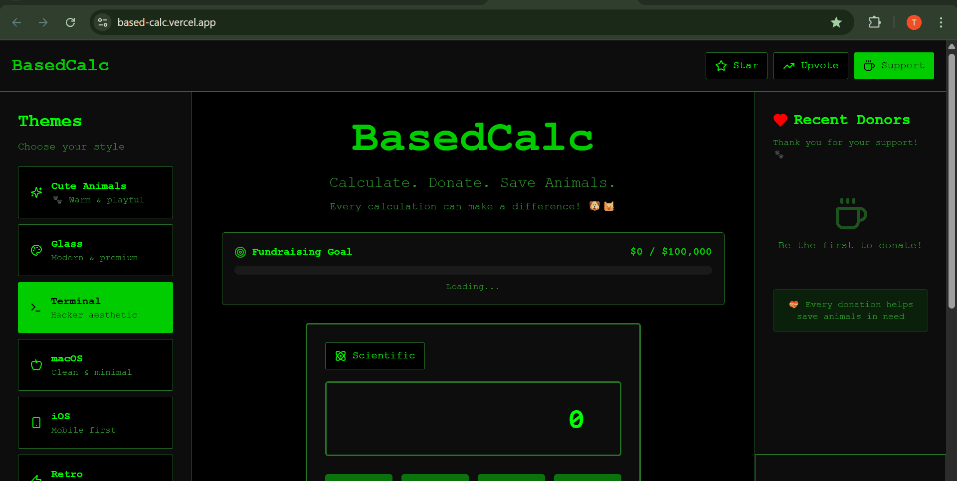 BasedCalc - Based for Animal Welfare image 2
