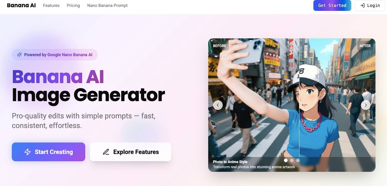 Banana AI - AI Image Editing Reimagined image 1