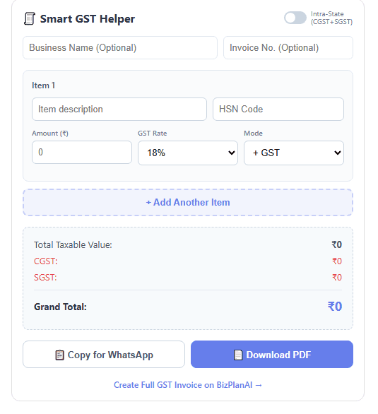Smart GST Invoice Assistant