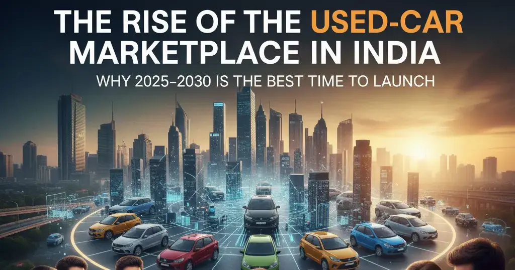 The Rise of the Used-Car Marketplace in India: Why 2025–2030 Is the Best Time to Launch
