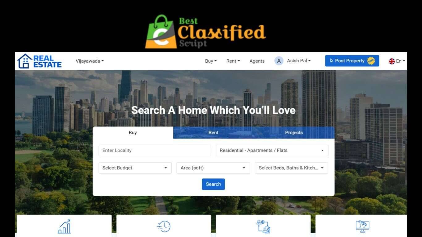 Real Estate Classified script with App image 2