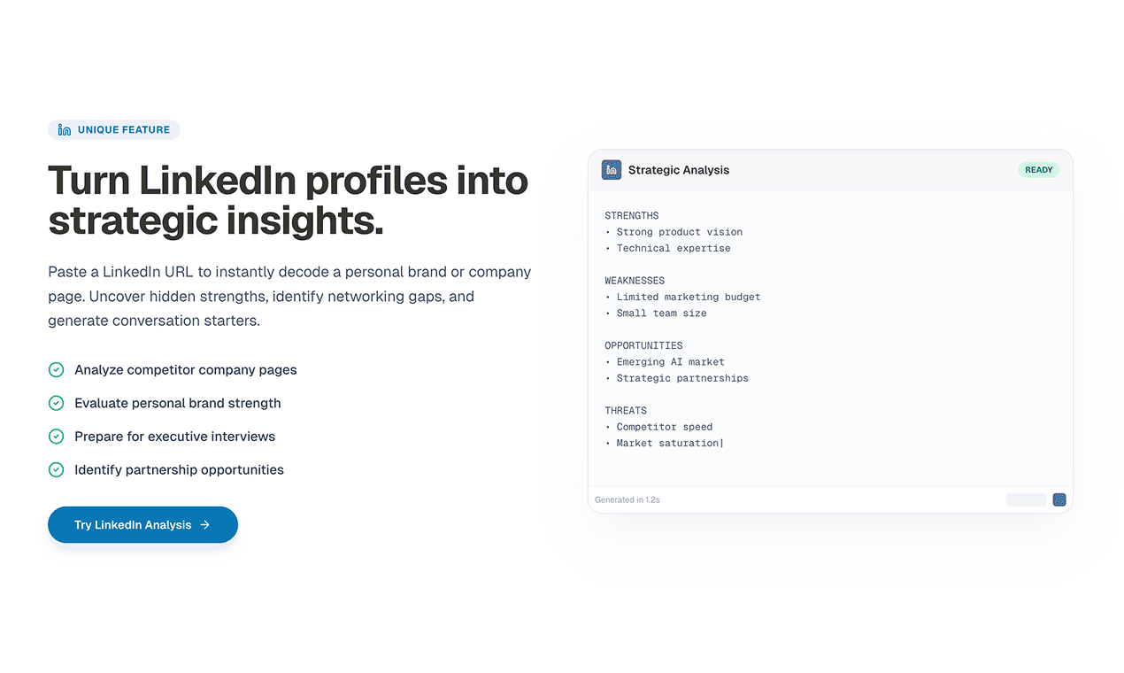 Analyze Anything Instantly with AI SWOT image 5