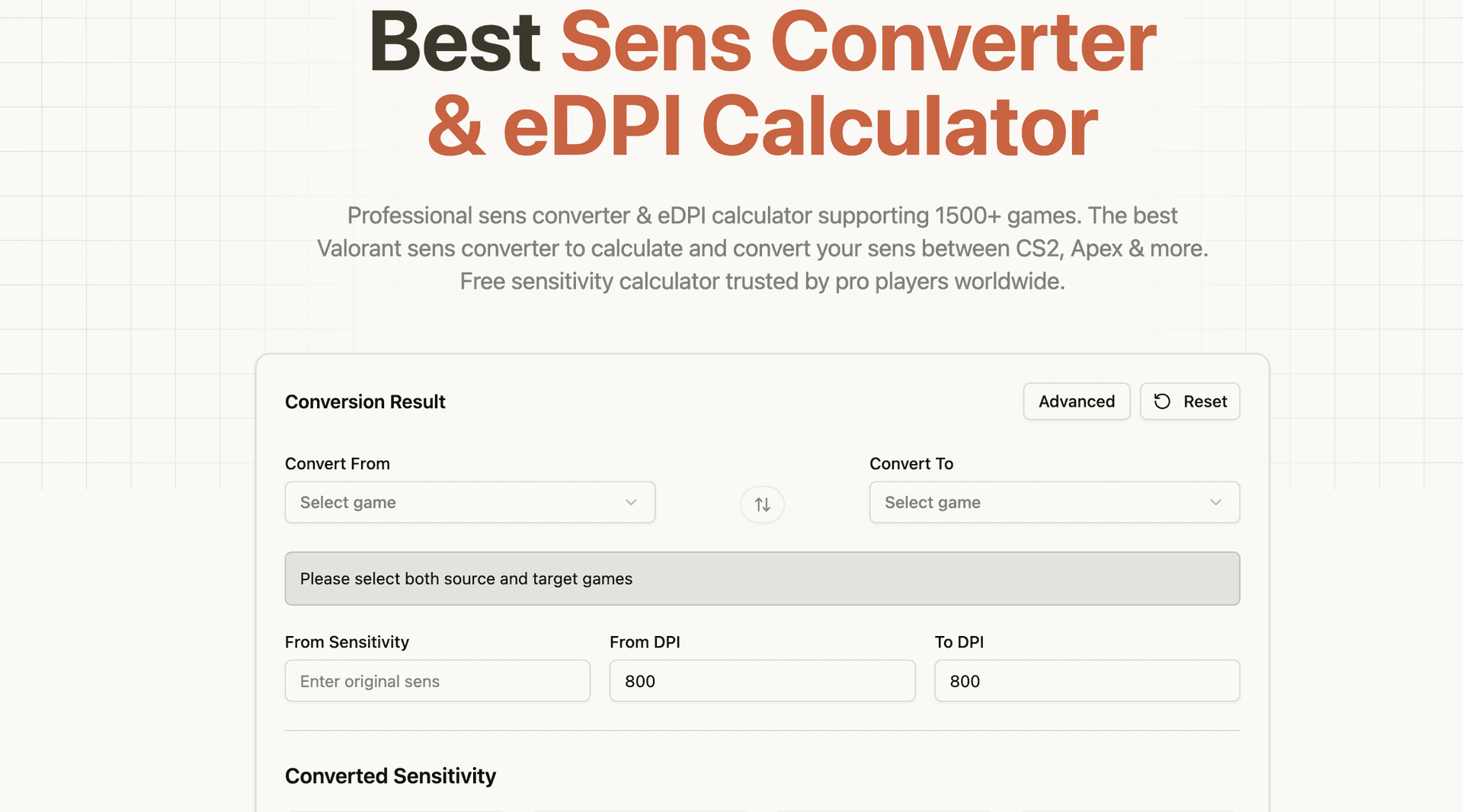 Mouse Sensitivity Converter image 1