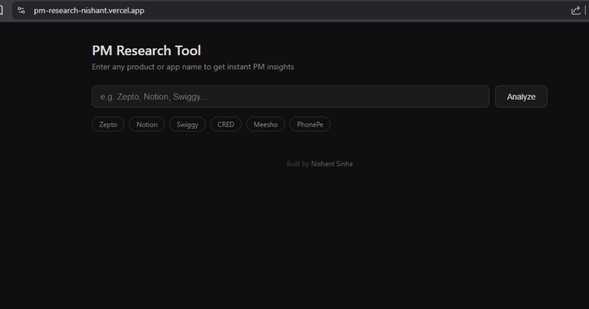 PM Research Tool image 1
