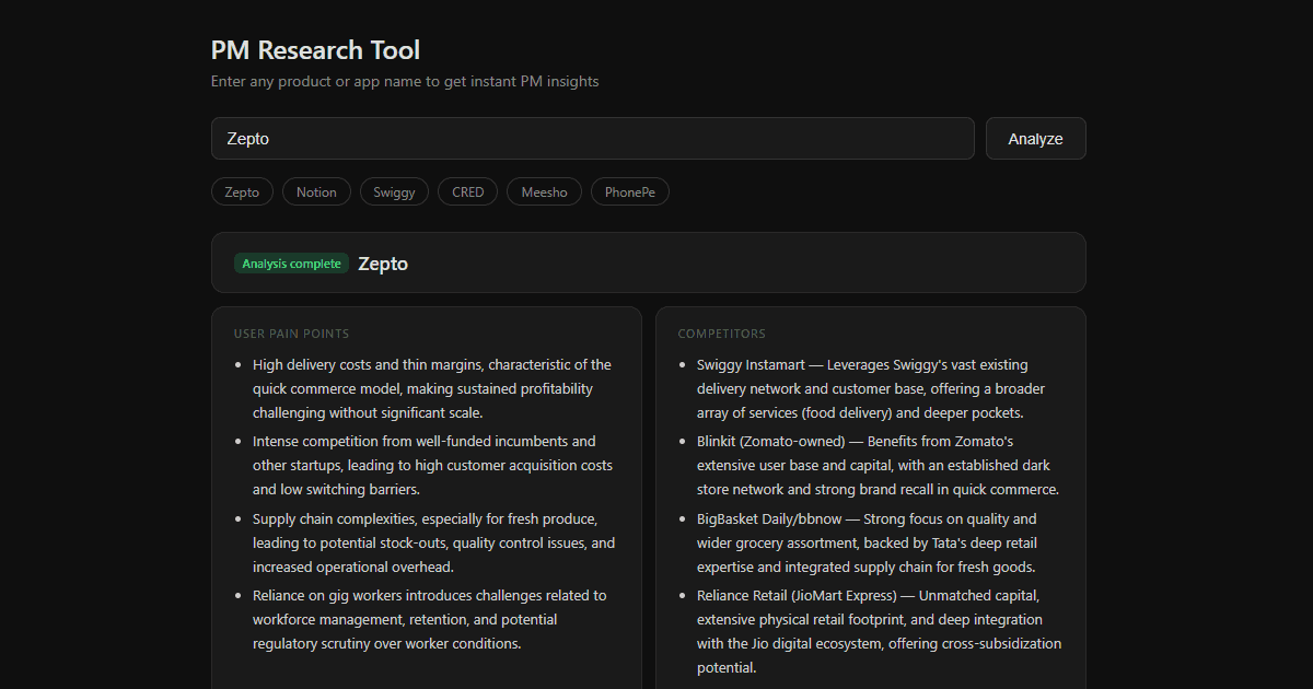 PM Research Tool image 2