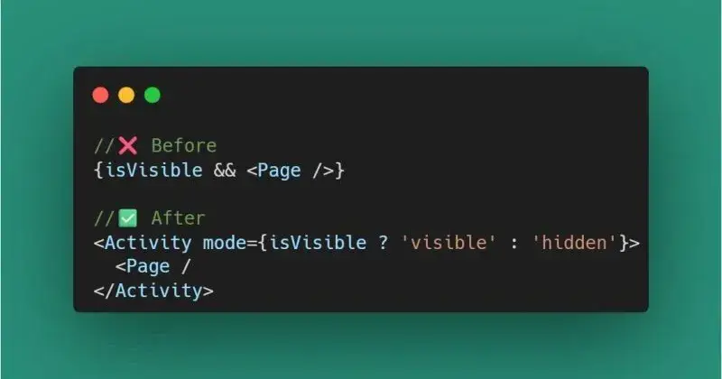 React 19.2 changes the game: conditional rendering without sacrifices 🚀
