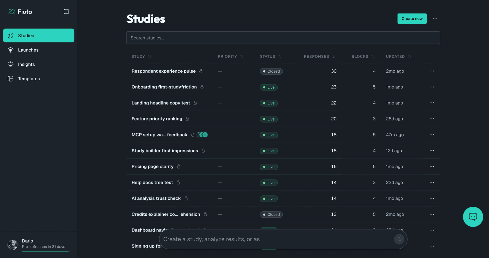 Fiuto. AI-powered user research for everyone. image 3