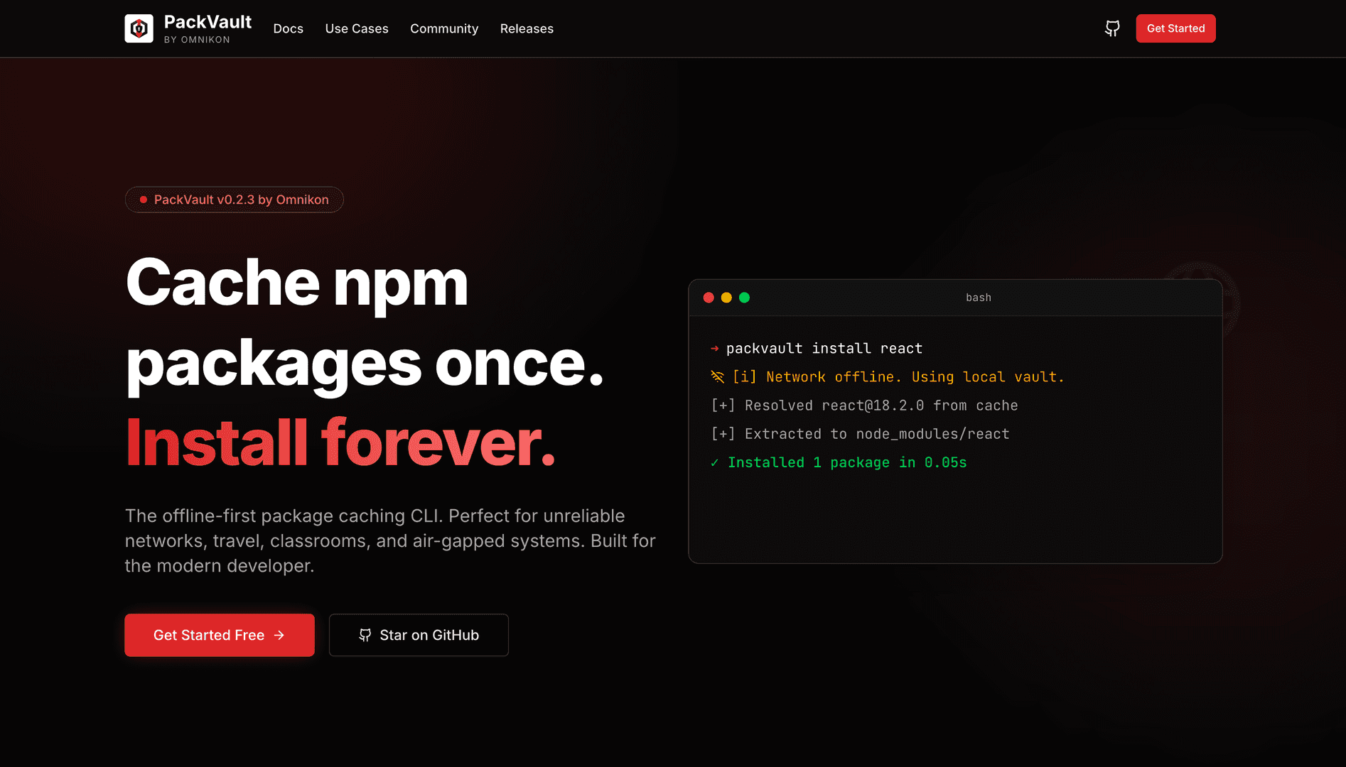 PackVault — Offline Package Management image 1