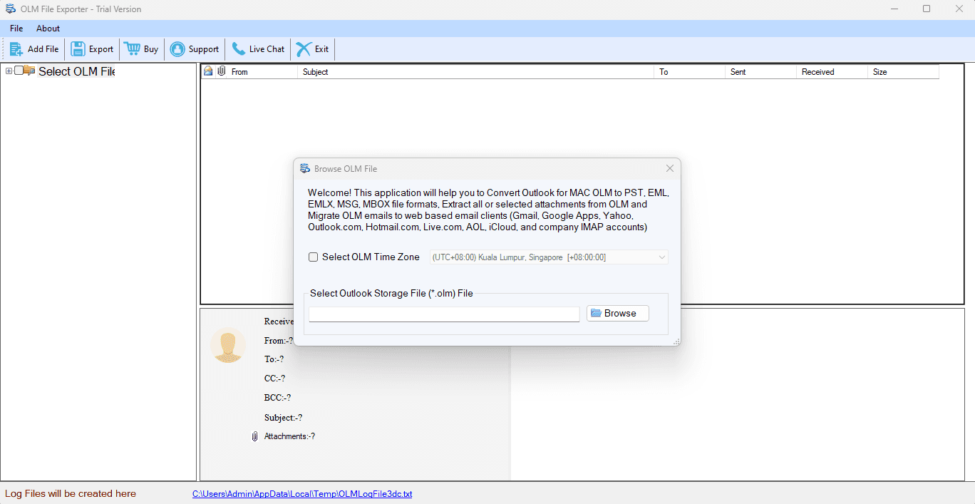 Softaken OLM to PST Converter Software image 2