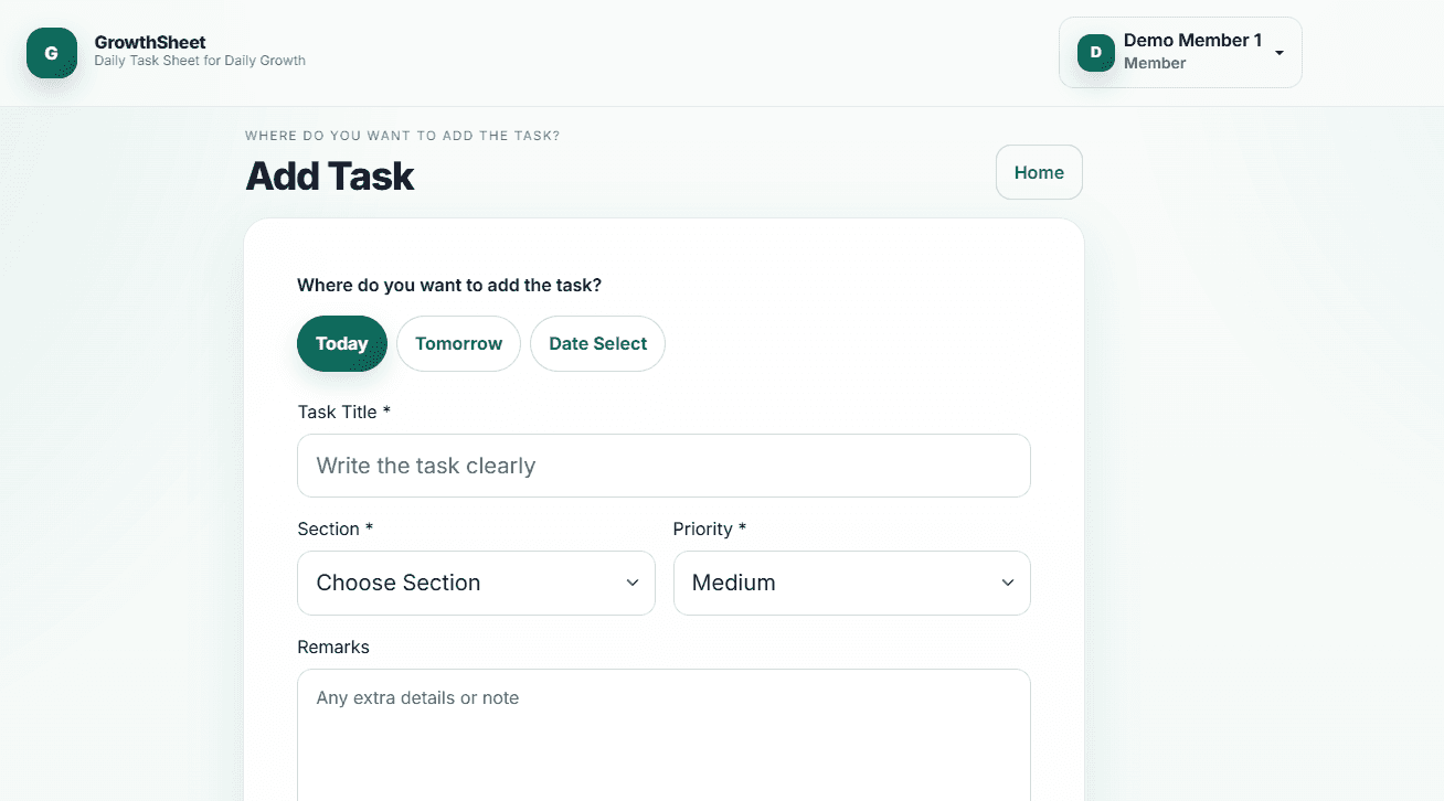 Login - GrowthSheet image 2