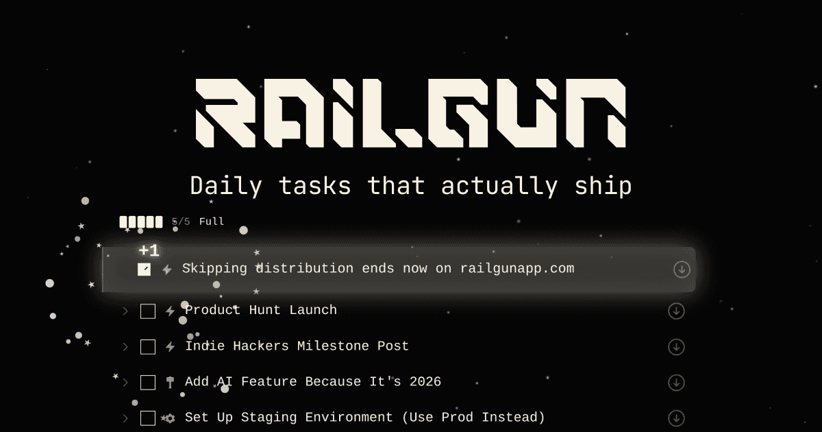 Railgun — Execution engine for indie hackers image 4