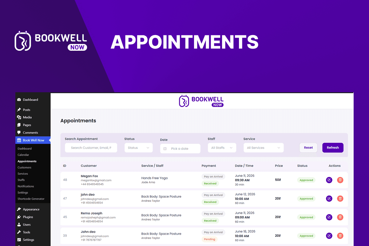 Best Online Booking Plugin for WordPress image 3