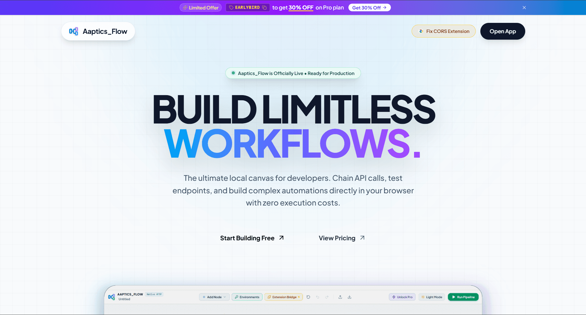 Aaptics_Flow - Visual API Workflow Builder image 1