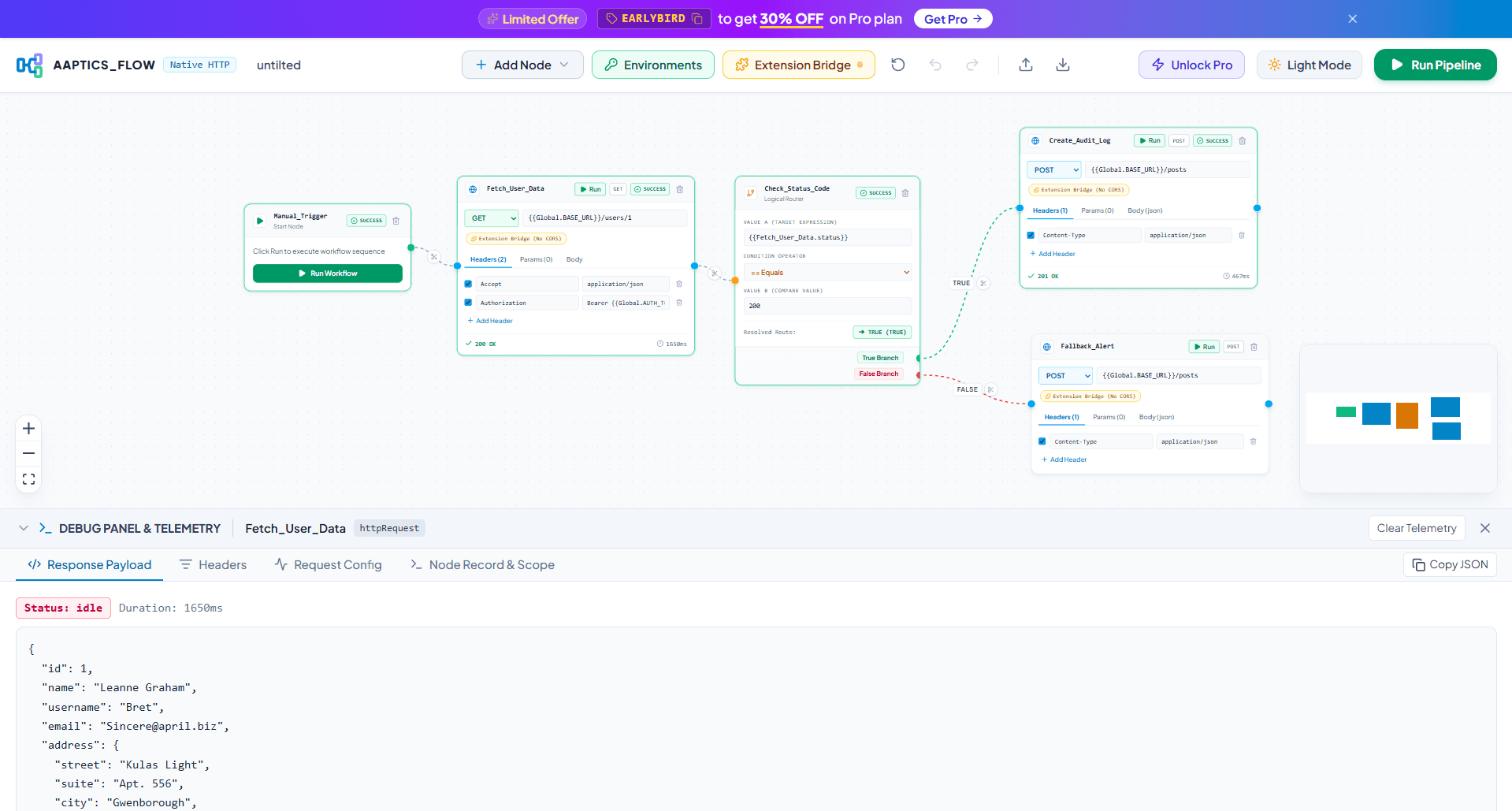 Aaptics_Flow - Visual API Workflow Builder image 2