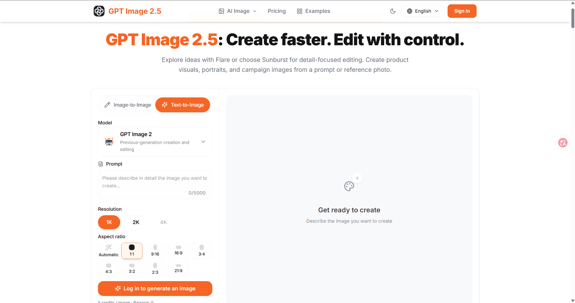 GPT Image 2.5 AI Image Generator & Editor image 1