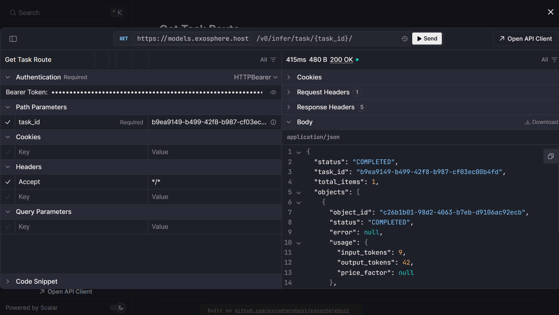 Flexible Inference API | Exosphere image 4