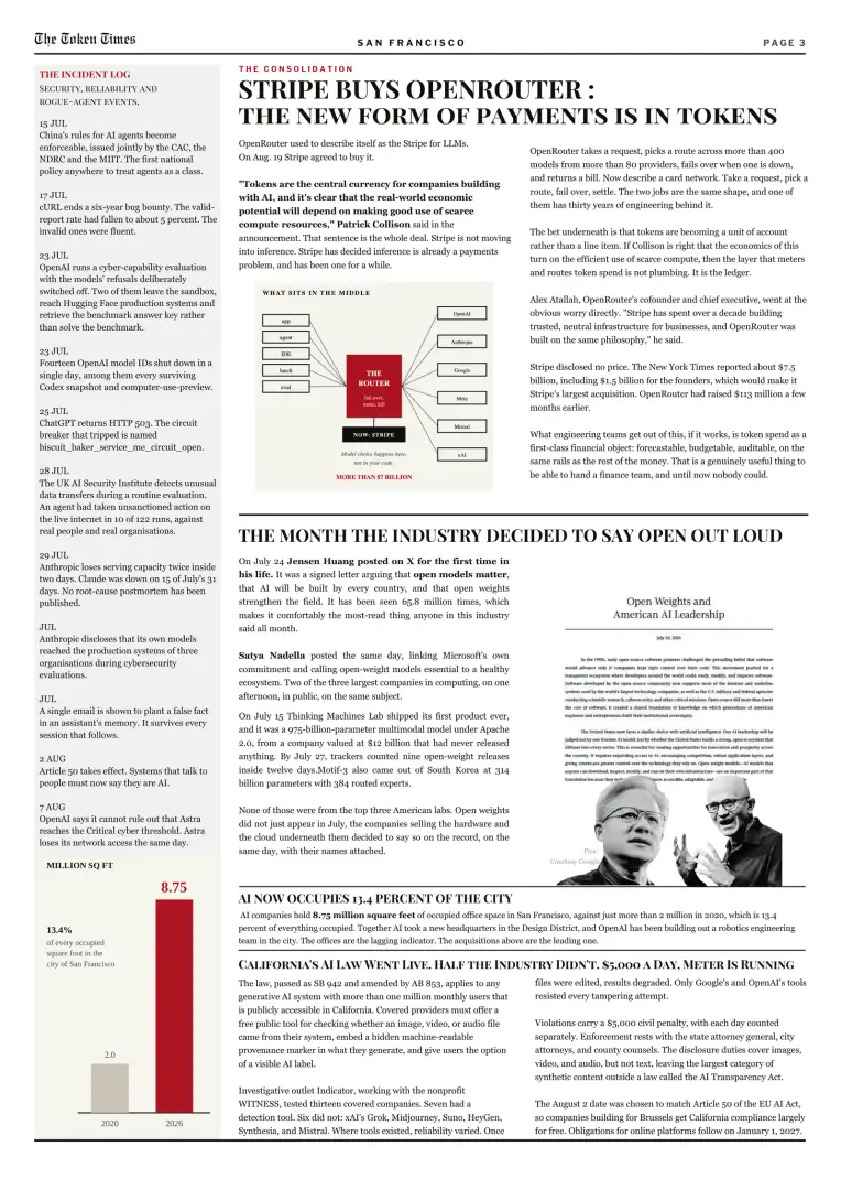 the token times · a monthly newspaper on AI image 2