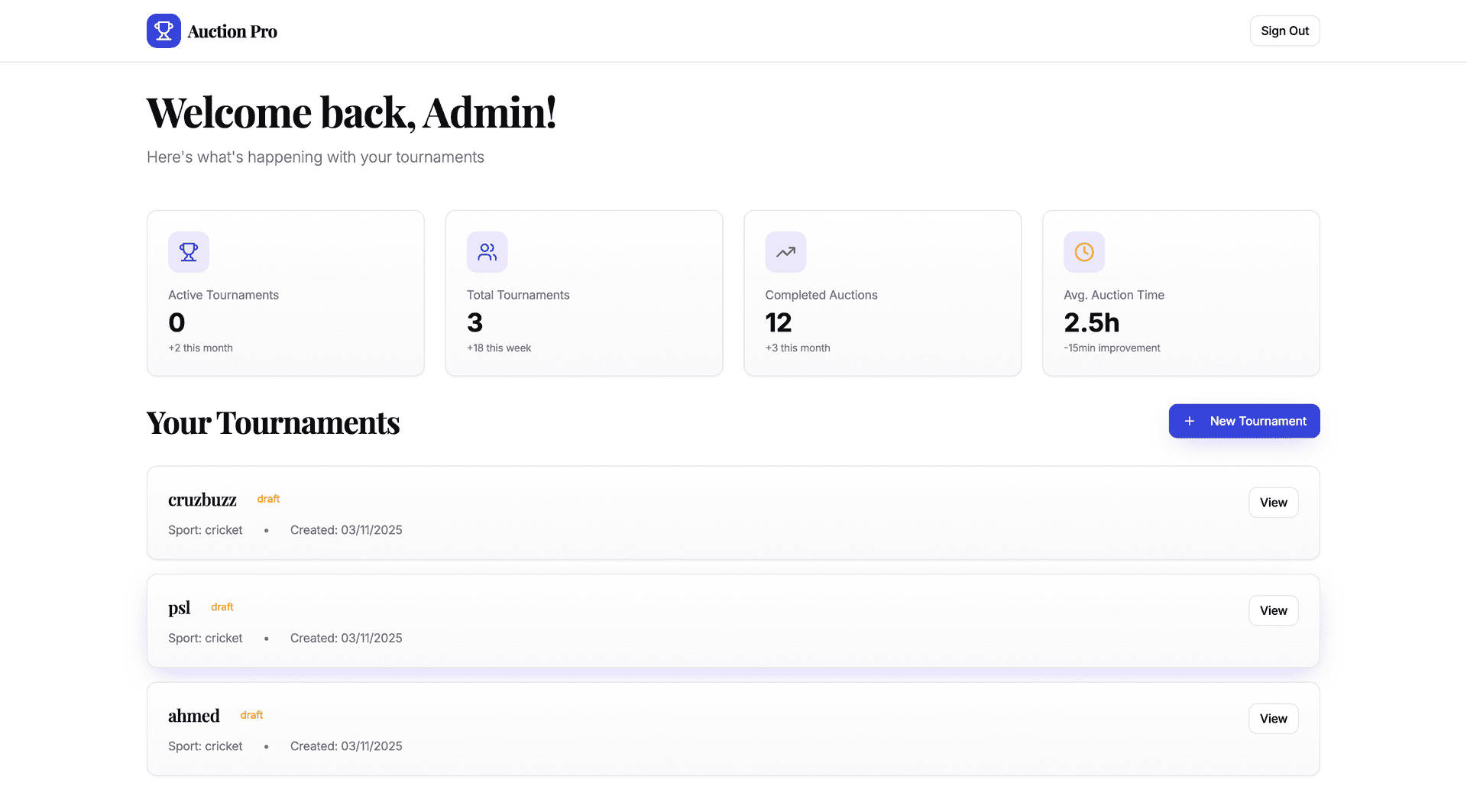 AuctionPro - Player Auction Management System image 3
