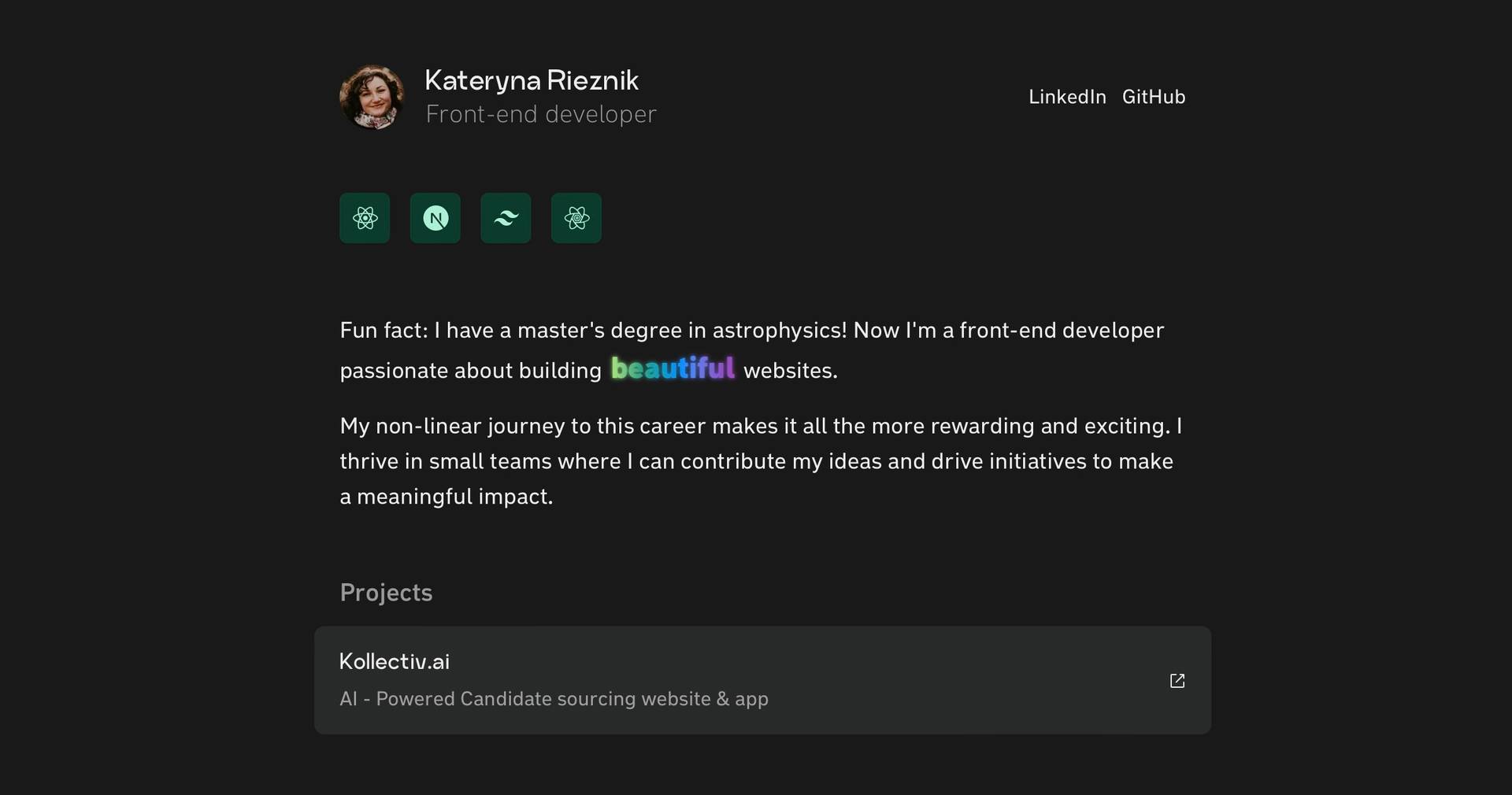 Personal website