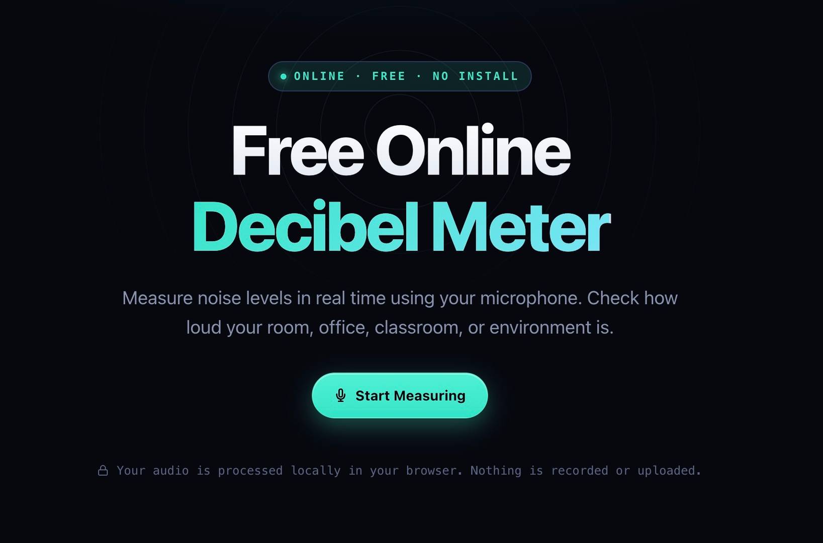 Free Online Decibel Meter image 1