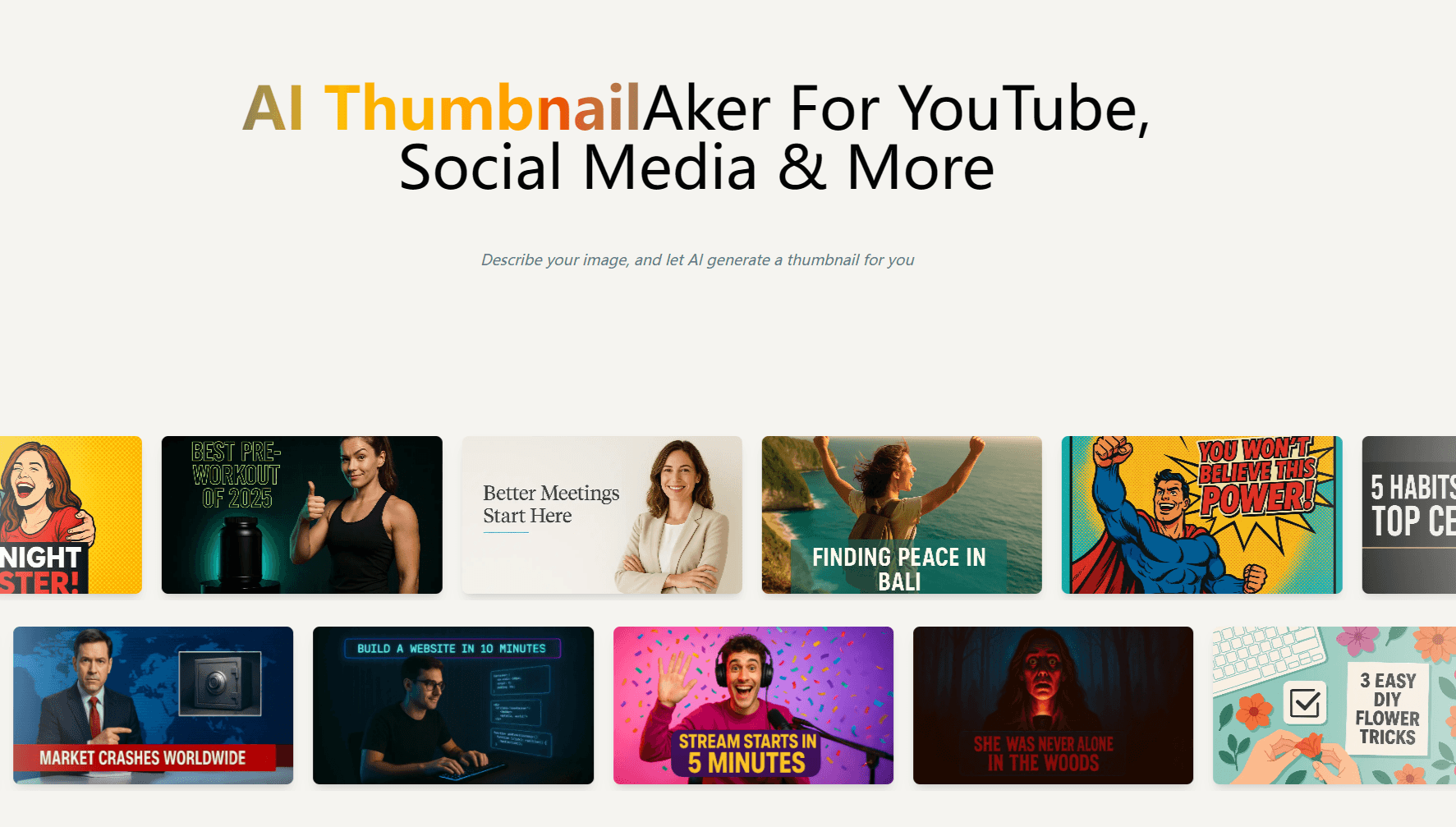 AI Thumbnail Maker image 1