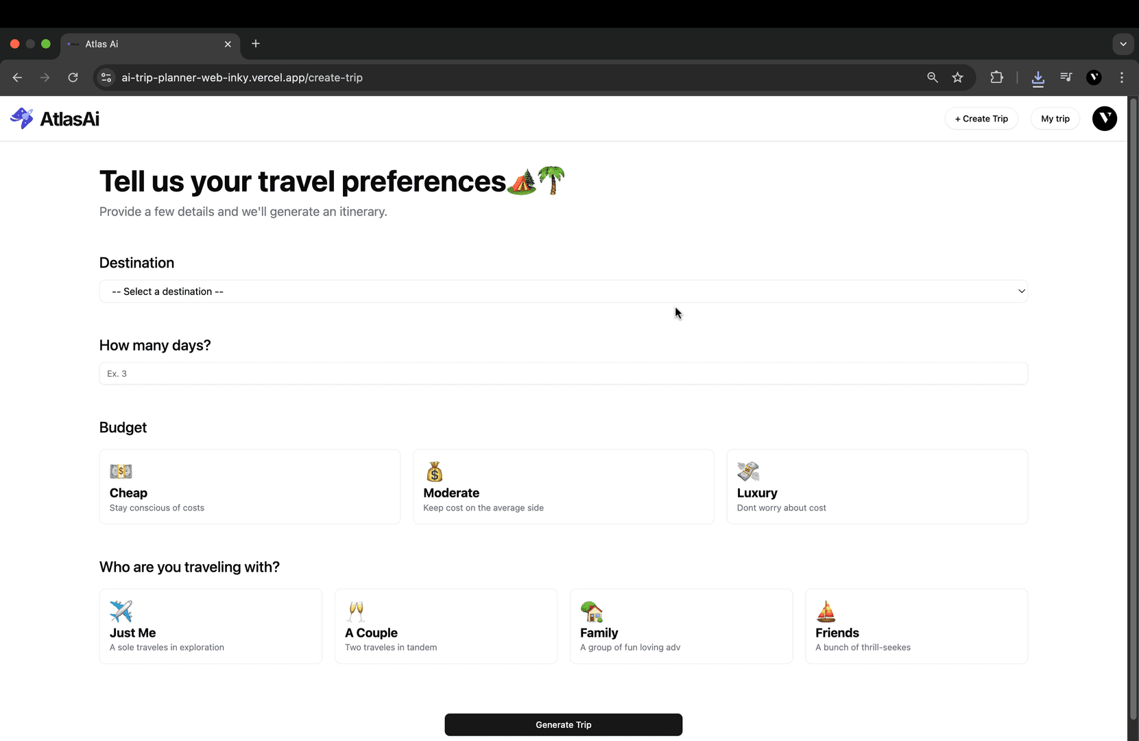 AI Trip Planner image 2