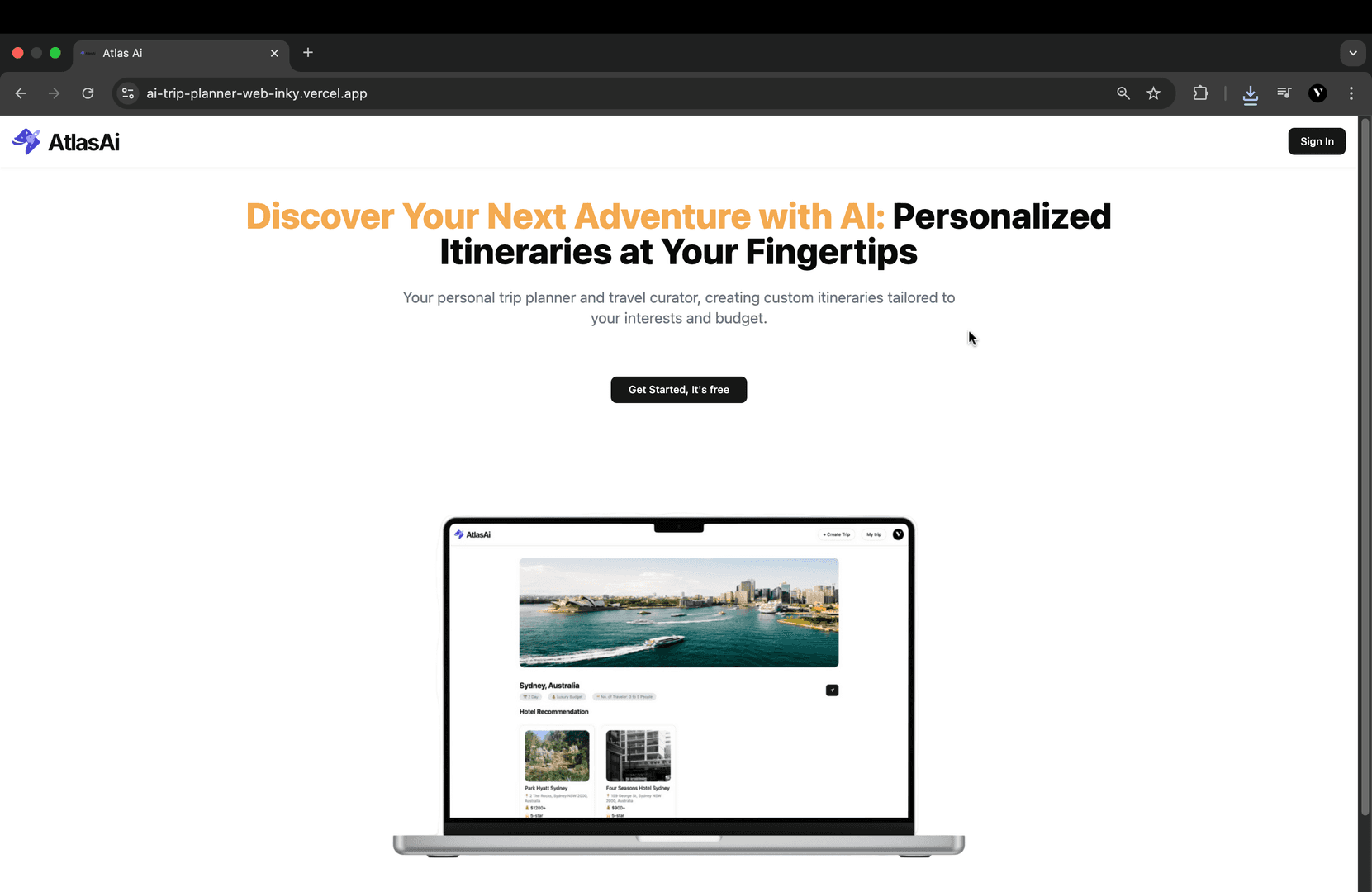 AI Trip Planner image 1