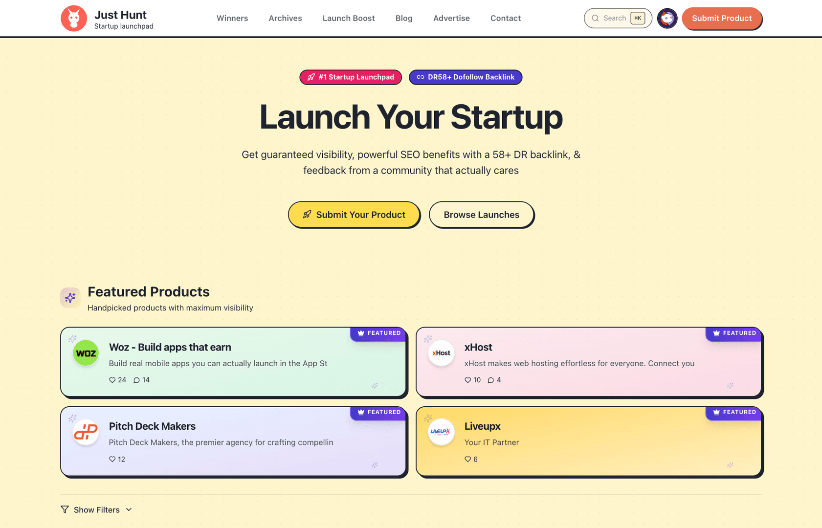 Just Hunt - Startup launchpad image 2