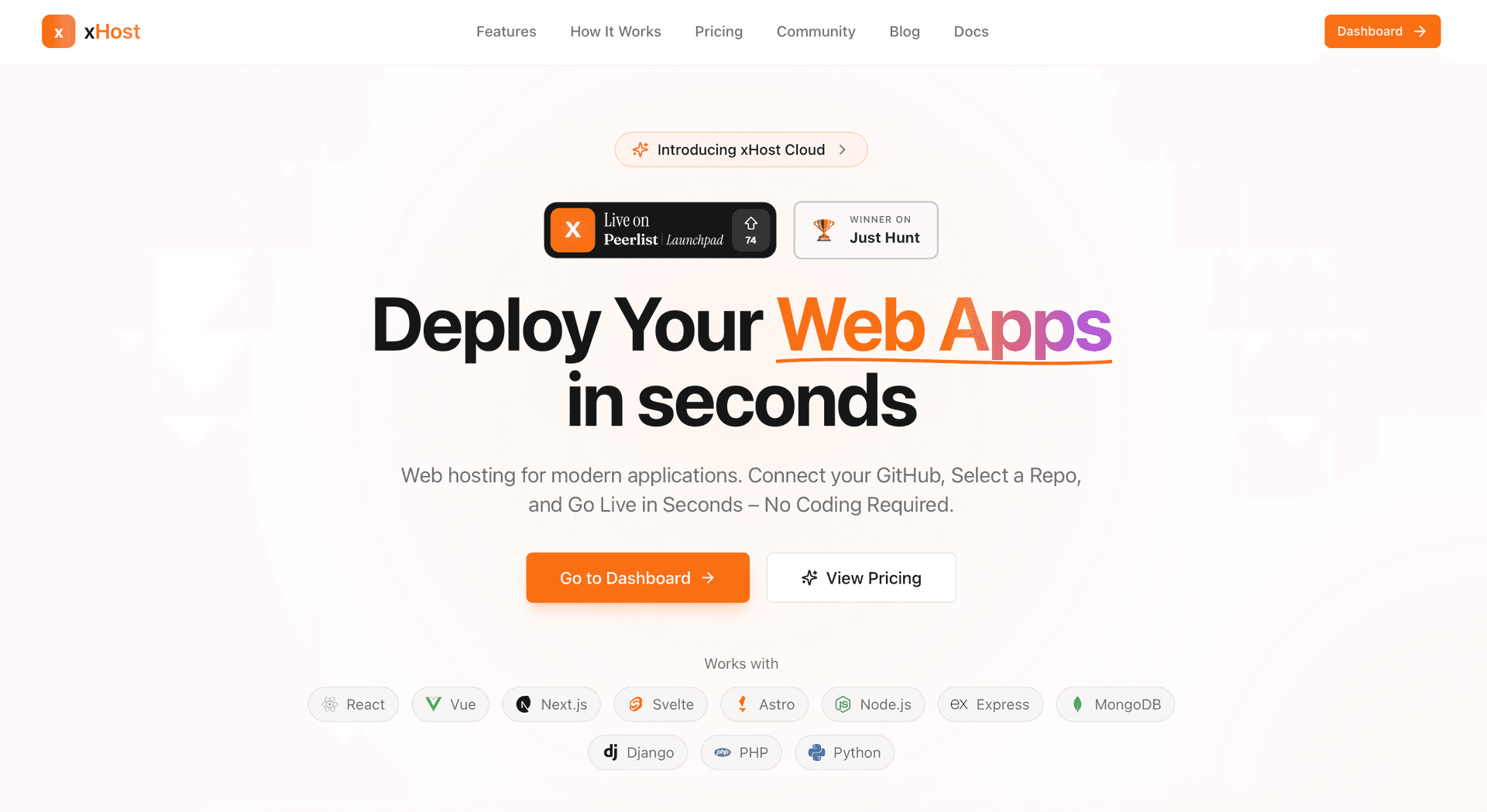 xHost - A best Vercel alternative image 2