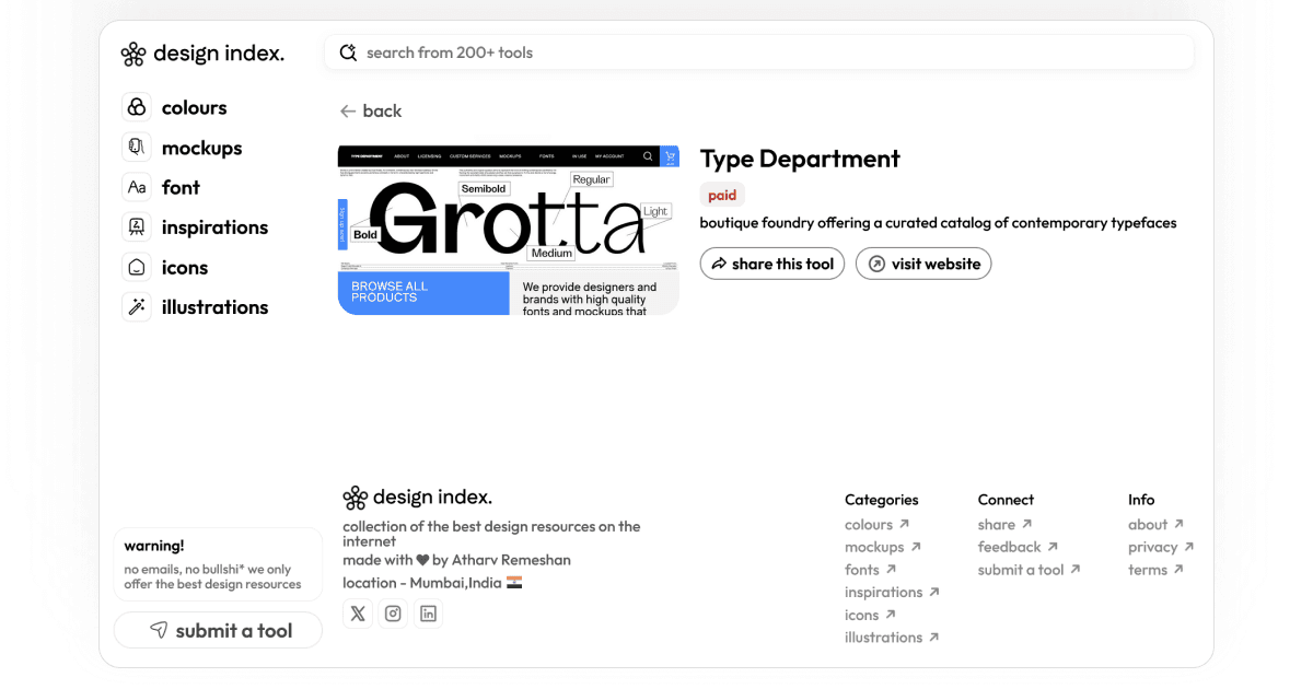 Design Index screenshot 2