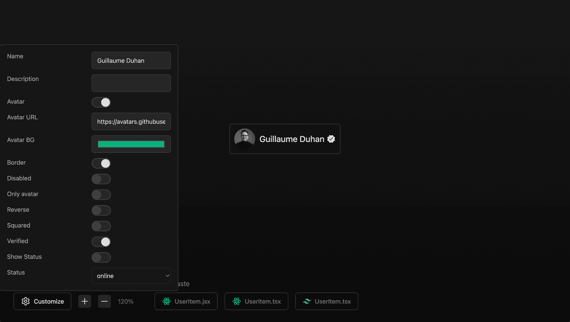 UserItem v2.0 image 1