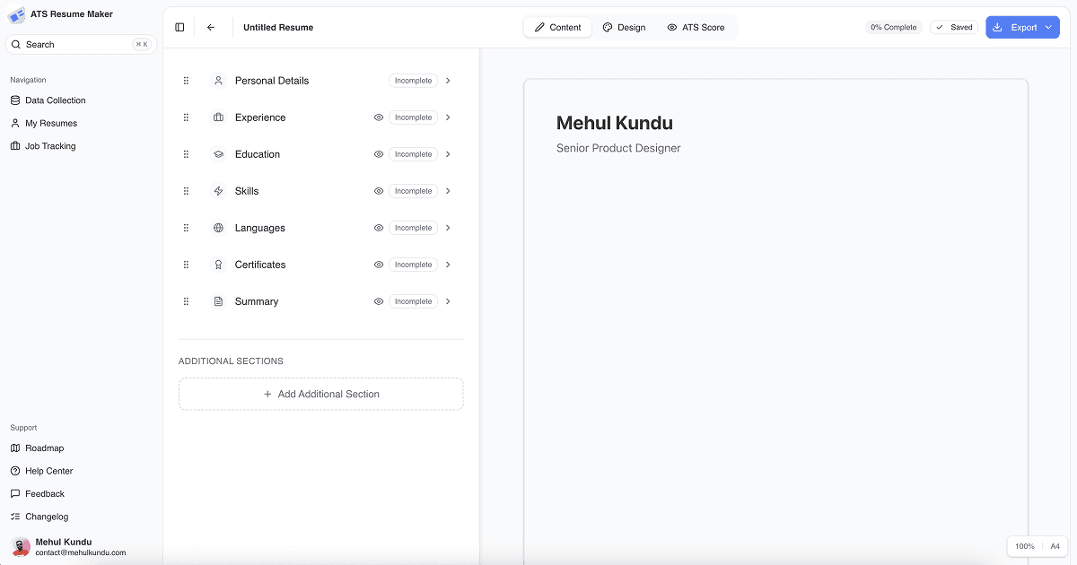 ATS Resume Maker image 4