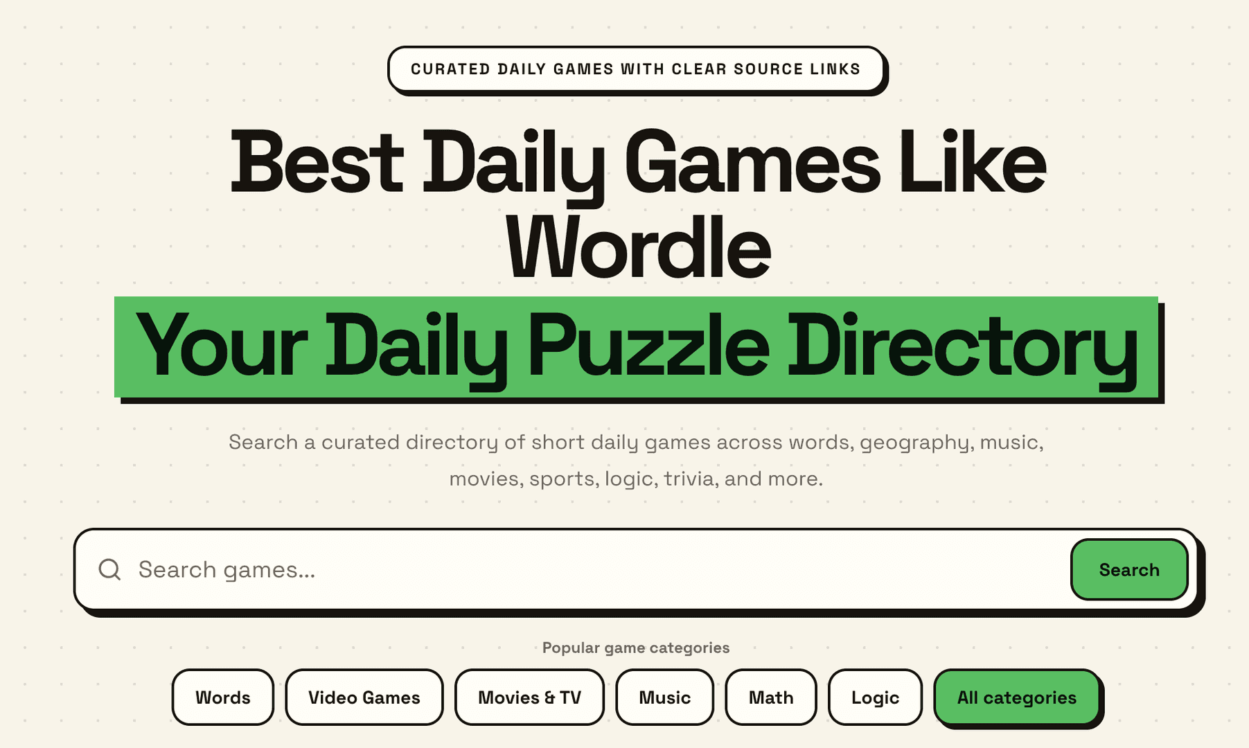 dailydle | Daily Games Like Wordle image 1