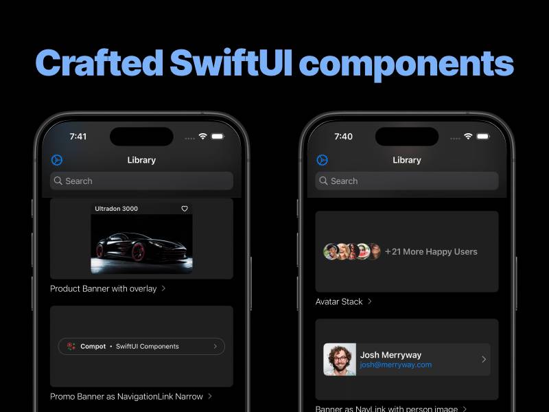 Compot - SwiftUI Components & Templates image 1