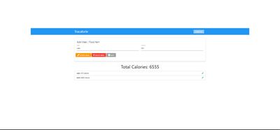 Calories Tracker