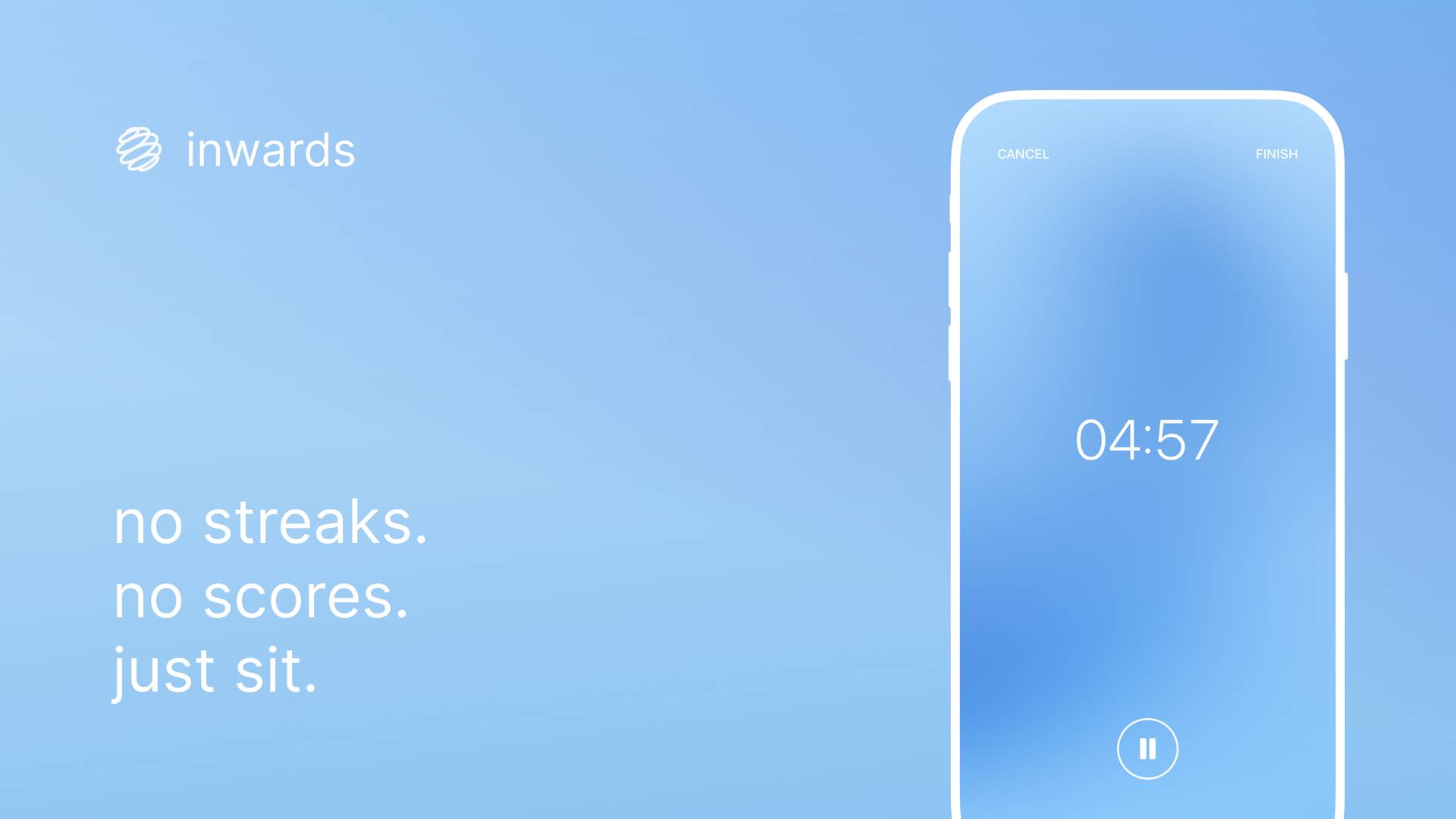 inwards: minimalistic meditation timer image 2