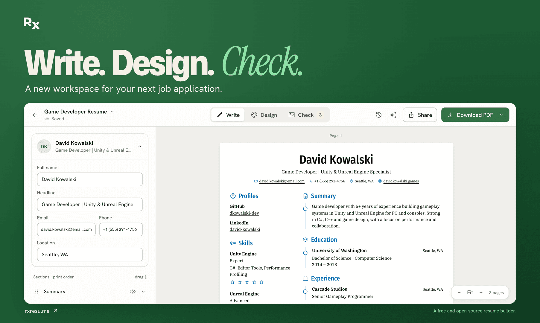 Reactive Resume image 3