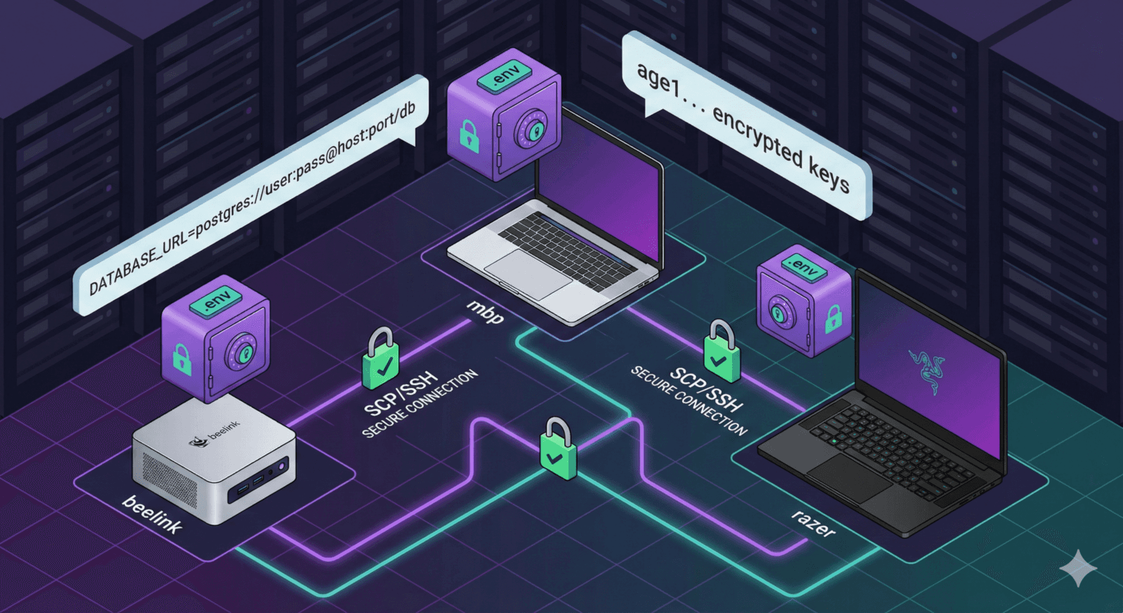 env.sync.local - sync .env inside your LAN image 1