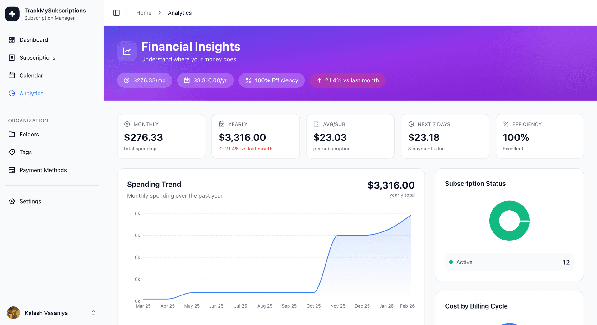 TrackMySubscriptions image 3