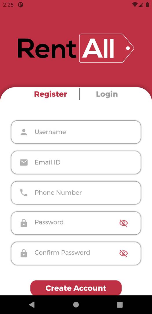 RENT ALL - Full Stack (Flutter)