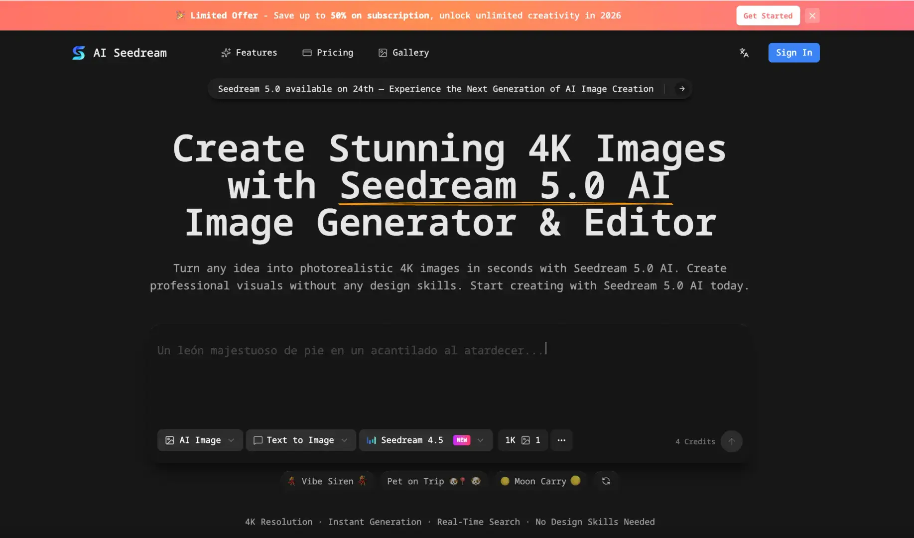 Seedream 5.0 - AI Image Generator image 1