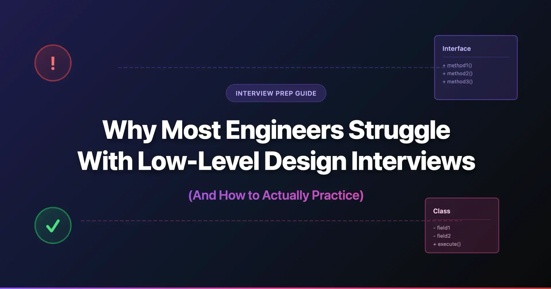 Why Most Engineers Struggle With Low-Level Design Interviews (And How to Actually Practice)