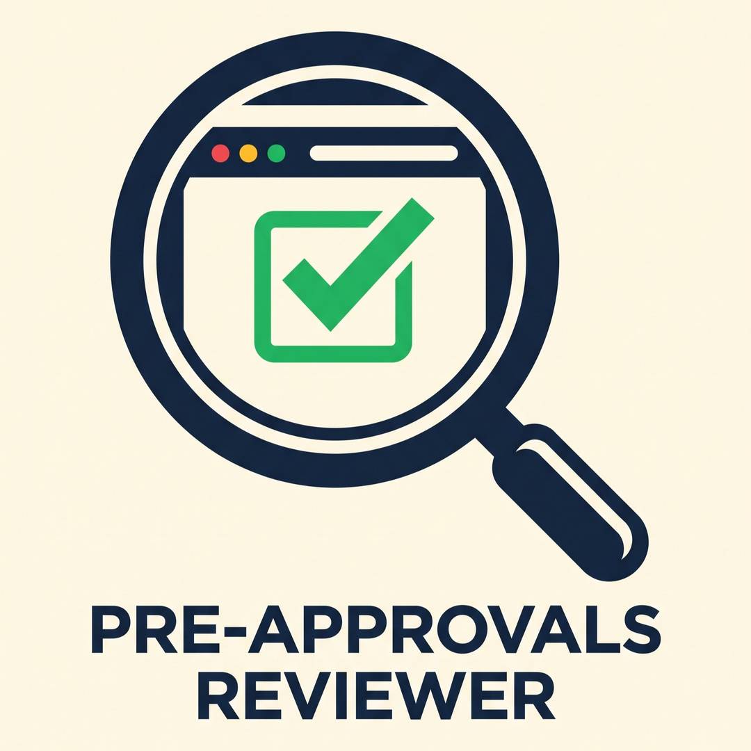 Pre-Approvals Reviewer
