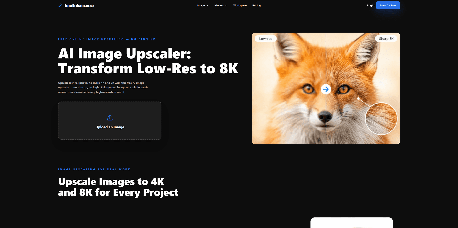 Free AI Image Upscaler to 16K image 1